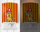 Fireman Boy Ceramic Night Light Compact, UL-Certified, Ideal for Bedroom, Bathroom, Nursery, Hallway, Kitchen, 6x4x3, Multicolor