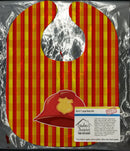 Fireman's Hat Baby Bib Easy-Clean Baby Bib Baby Feeding Accessory Baby Mealtime Essential, 10 x 13, Multicolor