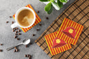Fireman's Hat Foam Coasters Set of 4 Cup Coasters for Indoor Outdoor, Tabletop Protection, Anti Slip, Mouse pad Material