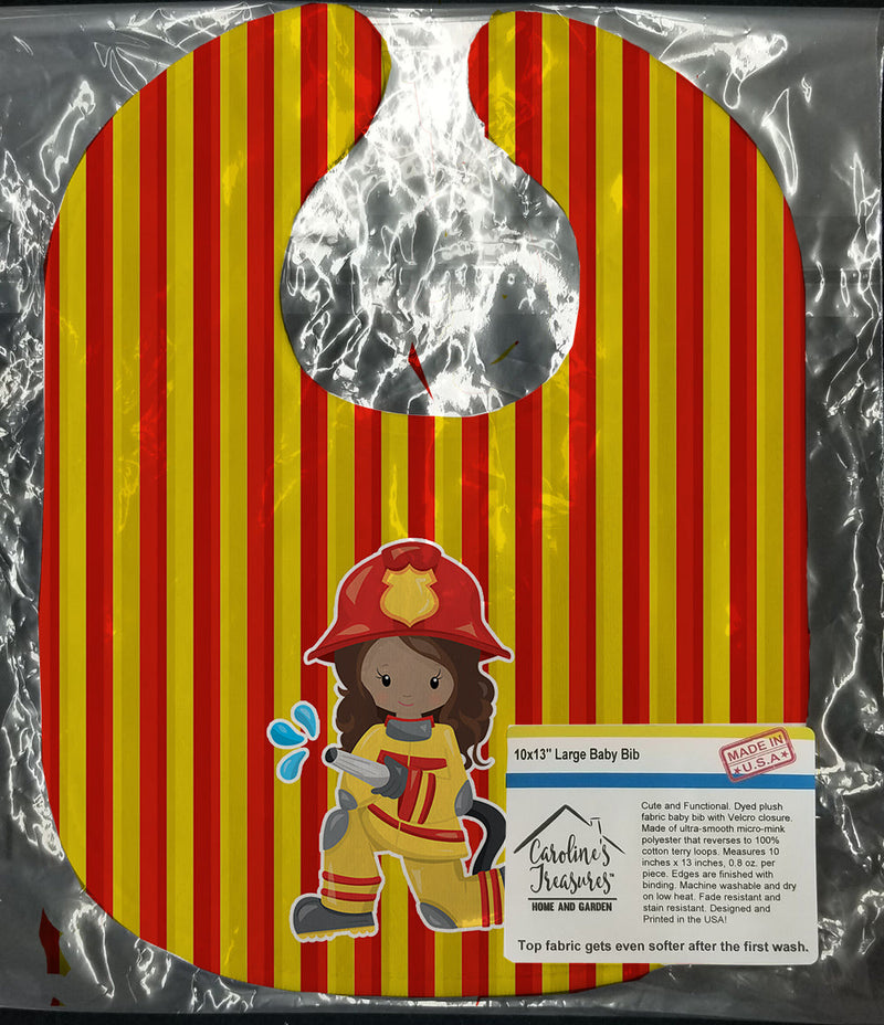 Fireman Girl Baby Bib BB7000BIB