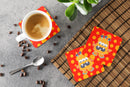 Little Monster Visonator Foam Coasters Set of 4 Cup Coasters for Indoor Outdoor, Tabletop Protection, Anti Slip, Mouse pad Material