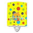Little Monster Ceramic Night Light Compact, UL-Certified, Ideal for Bedroom, Bathroom, Nursery, Hallway, Kitchen, 6x4x3, Multicolor
