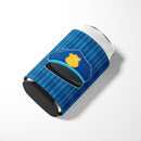 Police Hat Can or Bottle Hugger Cooler Sleeve for Standard 12 oz Cans, Insulated Foam Beer & Soda Can Hugger Reusable