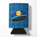 Police Hat Can or Bottle Hugger Cooler Sleeve for Standard 12 oz Cans, Insulated Foam Beer & Soda Can Hugger Reusable