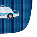 Police Car Baby Bib Easy-Clean Baby Bib Baby Feeding Accessory Baby Mealtime Essential, 10 x 13, Multicolor