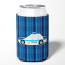 Police Car Can or Bottle Hugger Cooler Sleeve for Standard 12 oz Cans, Insulated Foam Beer & Soda Can Hugger Reusable