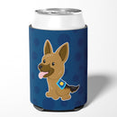 Police German Shepherd Can or Bottle Hugger Cooler Sleeve for Standard 12 oz Cans, Insulated Foam Beer & Soda Can Hugger Reusable