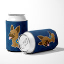 Police German Shepherd Can or Bottle Hugger Cooler Sleeve for Standard 12 oz Cans, Insulated Foam Beer & Soda Can Hugger Reusable