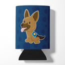 Police German Shepherd Can or Bottle Hugger Cooler Sleeve for Standard 12 oz Cans, Insulated Foam Beer & Soda Can Hugger Reusable