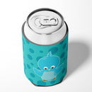 Bird on Blue Polkadots Can or Bottle Hugger Cooler Sleeve for Standard 12 oz Cans, Insulated Foam Beer & Soda Can Hugger Reusable