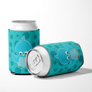 Bird on Blue Polkadots Can or Bottle Hugger Cooler Sleeve for Standard 12 oz Cans, Insulated Foam Beer & Soda Can Hugger Reusable