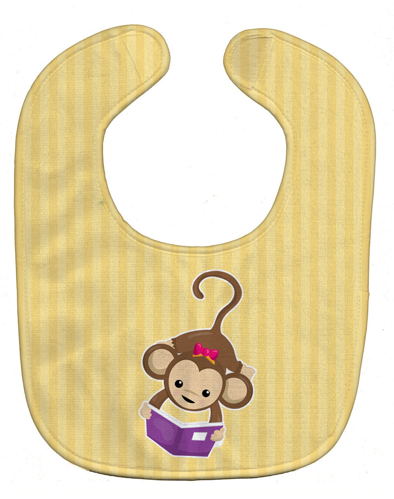 Monkey Reading Baby Bib BB7015BIB