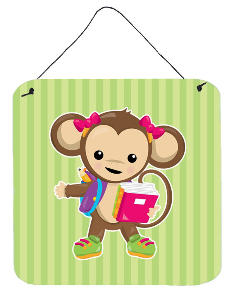 Monkey Going to School Wall or Door Hanging Prints BB7016DS66