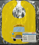 School Bus Baby Bib Easy-Clean Baby Bib Baby Feeding Accessory Baby Mealtime Essential, 10 x 13, Multicolor