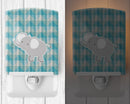 Elephant Ceramic Night Light Compact, UL-Certified, Ideal for Bedroom, Bathroom, Nursery, Hallway, Kitchen, 6x4x3, Multicolor