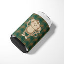 Monkey Can or Bottle Hugger Cooler Sleeve for Standard 12 oz Cans, Insulated Foam Beer & Soda Can Hugger Reusable