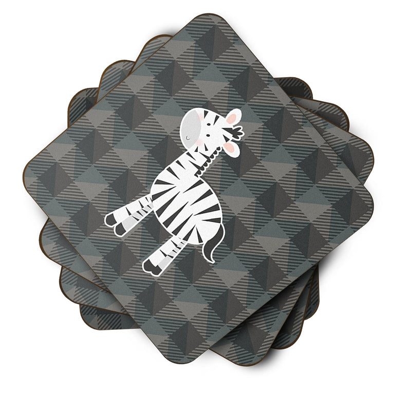 Zebra Foam Coaster Set of 4 BB7026FC