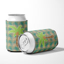 Palm Tree Can or Bottle Hugger Cooler Sleeve for Standard 12 oz Cans, Insulated Foam Beer & Soda Can Hugger Reusable