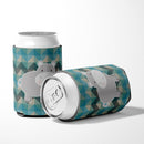 Hippopotamus Can or Bottle Hugger Cooler Sleeve for Standard 12 oz Cans, Insulated Foam Beer & Soda Can Hugger Reusable