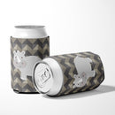 Rhinoceros Can or Bottle Hugger Cooler Sleeve for Standard 12 oz Cans, Insulated Foam Beer & Soda Can Hugger Reusable