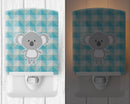 Koala Bear Ceramic Night Light Compact, UL-Certified, Ideal for Bedroom, Bathroom, Nursery, Hallway, Kitchen, 6x4x3, Multicolor
