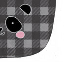 Panda Bear Face Baby Bib Easy-Clean Baby Bib Baby Feeding Accessory Baby Mealtime Essential, 10 x 13, Multicolor