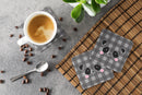 Panda Bear Face Foam Coasters Set of 4 Cup Coasters for Indoor Outdoor, Tabletop Protection, Anti Slip, Mouse pad Material