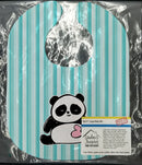 Panda Bear Love Baby Bib Easy-Clean Baby Bib Baby Feeding Accessory Baby Mealtime Essential, 10 x 13, Multicolor