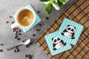 Panda Bear Love Foam Coaster  BB7040FC