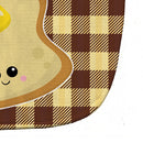 Buttered Toast Face Baby Bib Easy-Clean Baby Bib Baby Feeding Accessory Baby Mealtime Essential, 10 x 13, Multicolor