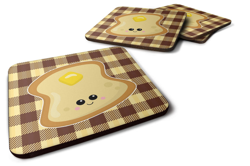 Buttered Toast Face Foam Coaster Set of 4 BB7041FC