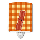 Bacon Face Ceramic Night Light Compact, UL-Certified, Ideal for Bedroom, Bathroom, Nursery, Hallway, Kitchen, 6x4x3, Multicolor