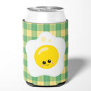 Fried Egg Face Can or Bottle Hugger Cooler Sleeve for Standard 12 oz Cans, Insulated Foam Beer & Soda Can Hugger Reusable