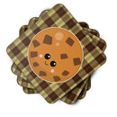 Cookie Face Foam Coasters Set of 4 Cup Coasters for Indoor Outdoor, Tabletop Protection, Anti Slip, Mouse pad Material
