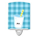 Milk Face Ceramic Night Light Compact, UL-Certified, Ideal for Bedroom, Bathroom, Nursery, Hallway, Kitchen, 6x4x3, Multicolor