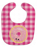 Donut Face Baby Bib Easy-Clean Baby Bib Baby Feeding Accessory Baby Mealtime Essential, 10 x 13, Multicolor