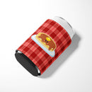 Pancake Face Can or Bottle Hugger Cooler Sleeve for Standard 12 oz Cans, Insulated Foam Beer & Soda Can Hugger Reusable