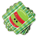 Jelly Jar Face Foam Coasters Set of 4 Cup Coasters for Indoor Outdoor, Tabletop Protection, Anti Slip, Mouse pad Material