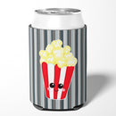 Popcorn Face Can or Bottle Hugger Cooler Sleeve for Standard 12 oz Cans, Insulated Foam Beer & Soda Can Hugger Reusable