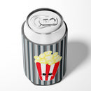 Popcorn Face Can or Bottle Hugger Cooler Sleeve for Standard 12 oz Cans, Insulated Foam Beer & Soda Can Hugger Reusable