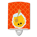 Honey Jar Face Ceramic Night Light Compact, UL-Certified, Ideal for Bedroom, Bathroom, Nursery, Hallway, Kitchen, 6x4x3, Multicolor