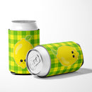 Lemon Face Can or Bottle Hugger Cooler Sleeve for Standard 12 oz Cans, Insulated Foam Beer & Soda Can Hugger Reusable