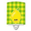 Lemon Face Ceramic Night Light Compact, UL-Certified, Ideal for Bedroom, Bathroom, Nursery, Hallway, Kitchen, 6x4x3, Multicolor