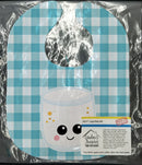 Marshmellow Face Baby Bib Easy-Clean Baby Bib Baby Feeding Accessory Baby Mealtime Essential, 10 x 13, Multicolor