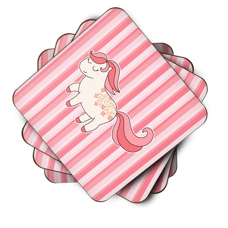 Little Pink Pony Foam Coaster Set of 4 BB7060FC