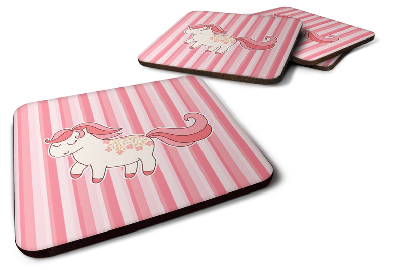 Little Pink Pony Foam Coaster Set of 4 BB7060FC