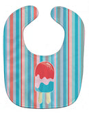 Ice Pop Popcicle Red Pink Blue Baby Bib Easy-Clean Baby Bib Baby Feeding Accessory Baby Mealtime Essential, 10 x 13, Multicolor