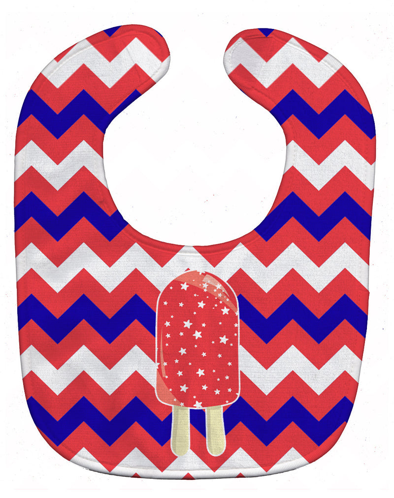 Ice Pop Popsicle Red White Blue Baby Bib BB7063BIB