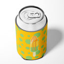 Ice Pop Popcicle Orange Green Can or Bottle Hugger Cooler Sleeve for Standard 12 oz Cans, Insulated Foam Beer & Soda Can Hugger Reusable