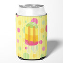 Ice Pop Popcicle Polkadots Can or Bottle Hugger Cooler Sleeve for Standard 12 oz Cans, Insulated Foam Beer & Soda Can Hugger Reusable
